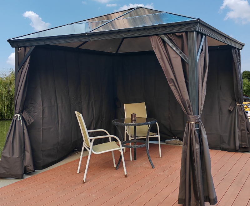Vọng lâu bằng Polycarbonate 3x3m