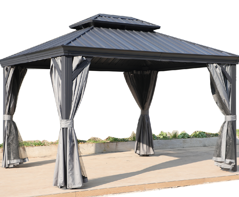 Vọng lâu trên mái kim loại 10x12ft